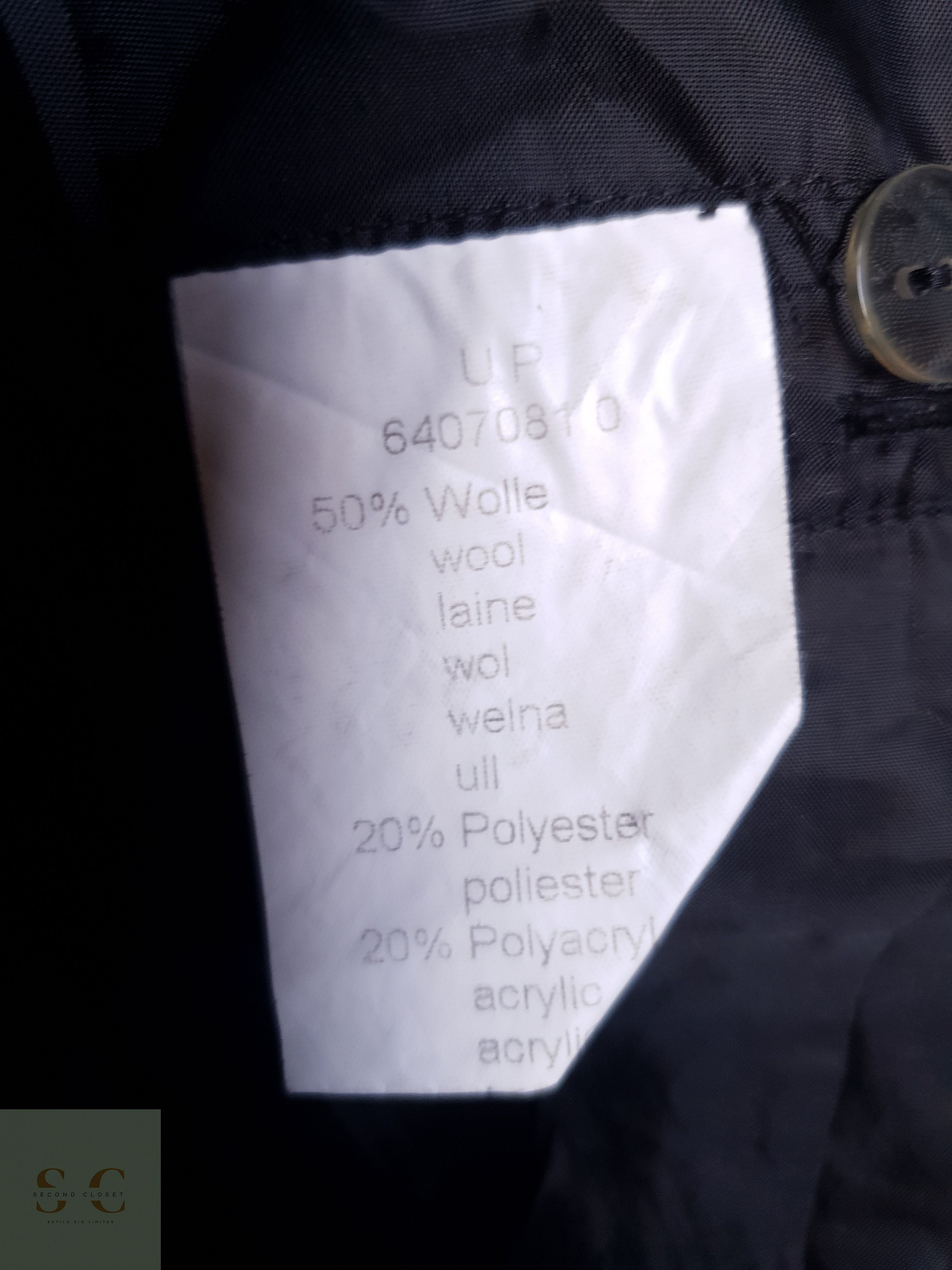 Abrigo mujer lana gris plomo TALLA XL/XXL 8