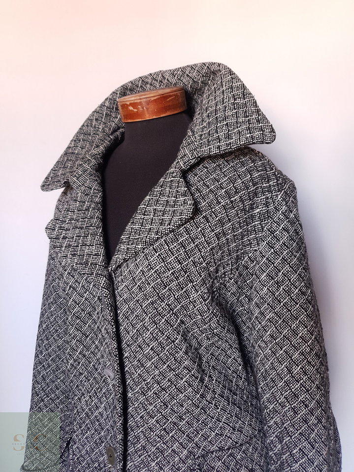 Abrigo mujer lana gris plomo TALLA XL/XXL 6