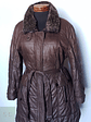 Parka acolchada mujer café cuello piel TALLA L - Miniatura 2
