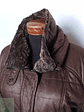 Parka acolchada mujer café cuello piel TALLA L - Miniatura 6