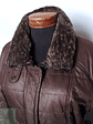 Parka acolchada mujer café cuello piel TALLA L - Miniatura 7