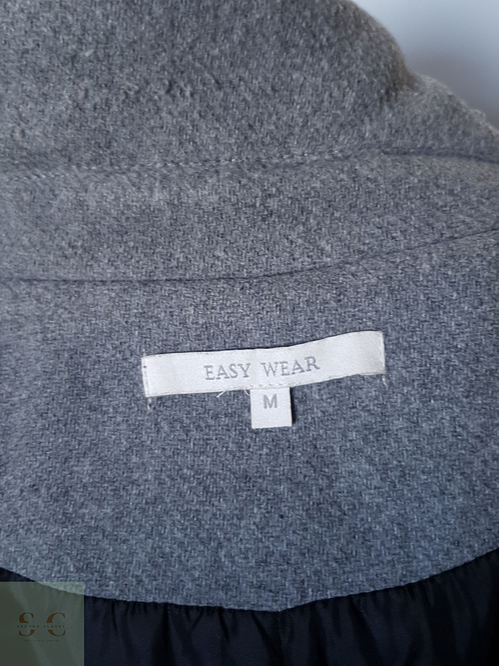 Abrigo mujer cruzado gris EL CORTE INGLÉS TALLA ML 8