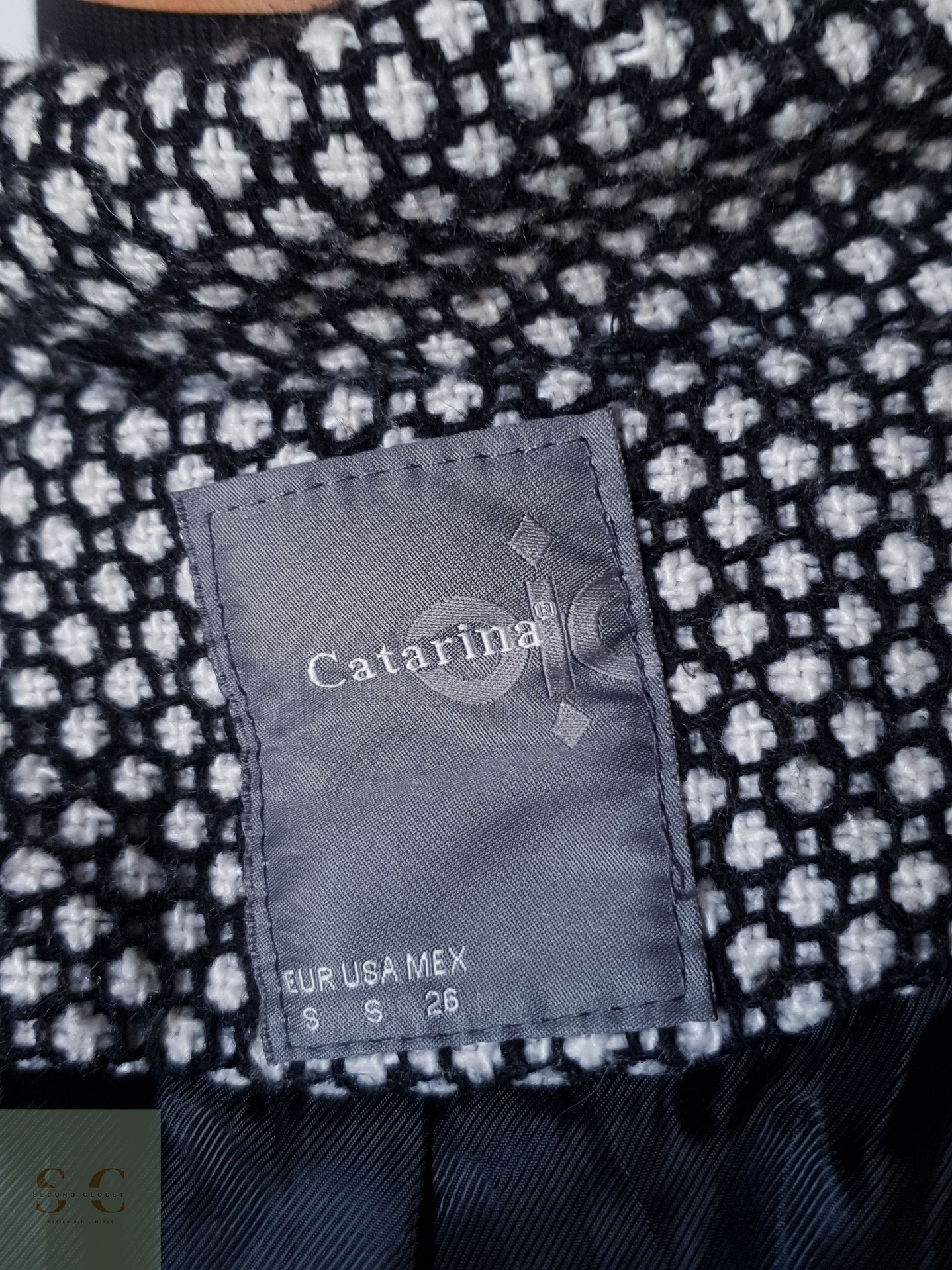 Abrigo mujer lana grueso TALLA XXS/XS con cinturon CATARINA 8