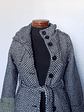 Abrigo mujer lana grueso TALLA XXS/XS con cinturon CATARINA - Miniatura 4