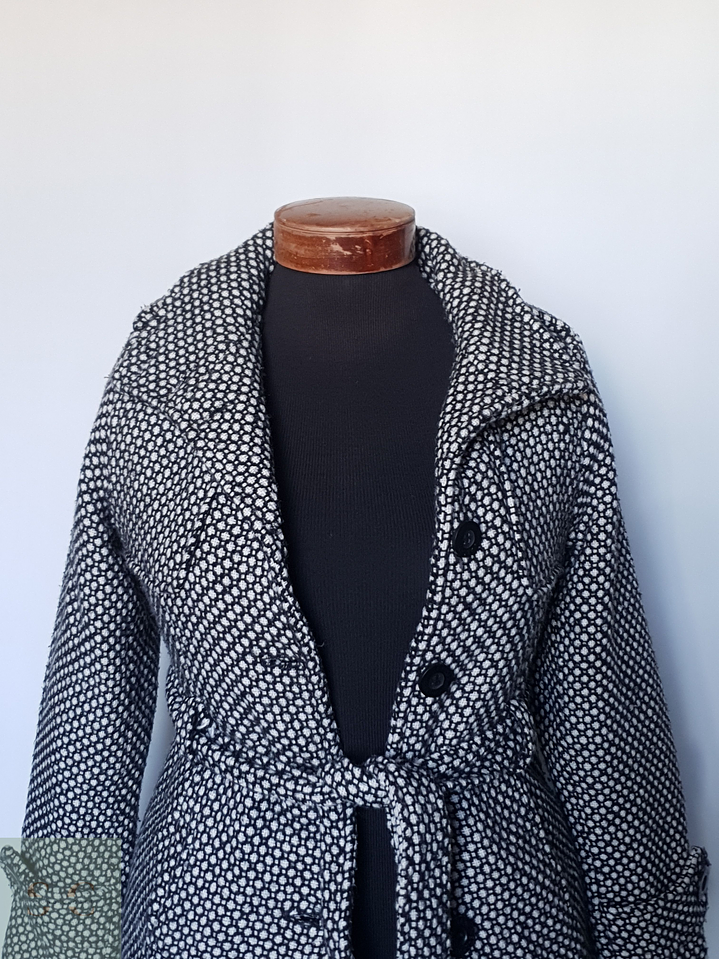 Abrigo mujer lana grueso TALLA XXS/XS con cinturon CATARINA 5