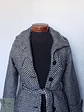 Abrigo mujer lana grueso TALLA XXS/XS con cinturon CATARINA - Miniatura 5
