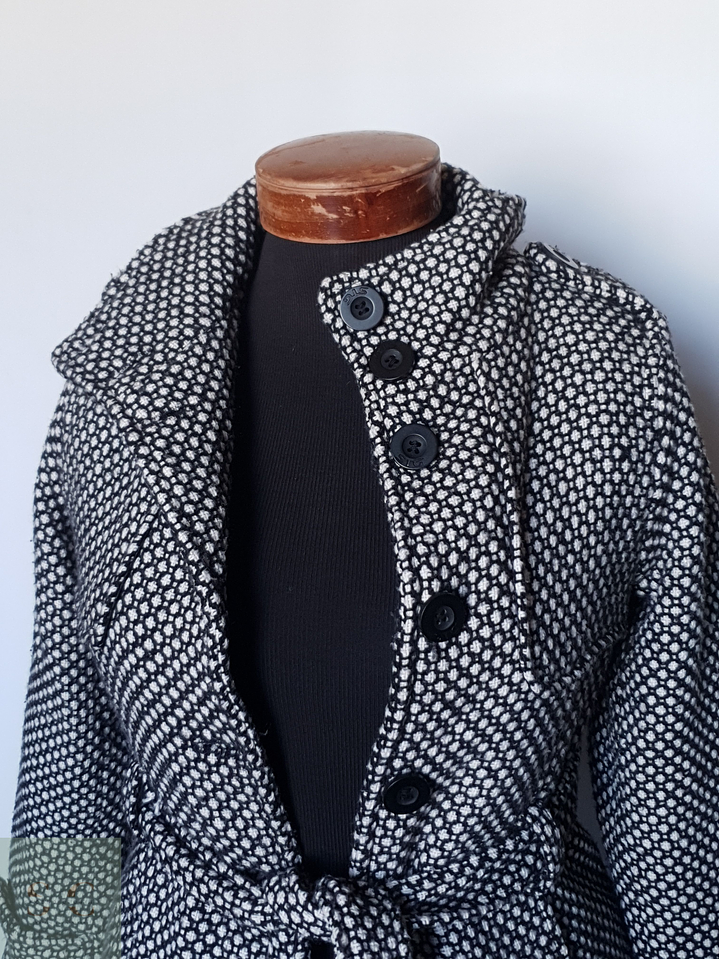 Abrigo mujer lana grueso TALLA XXS/XS con cinturon CATARINA 6