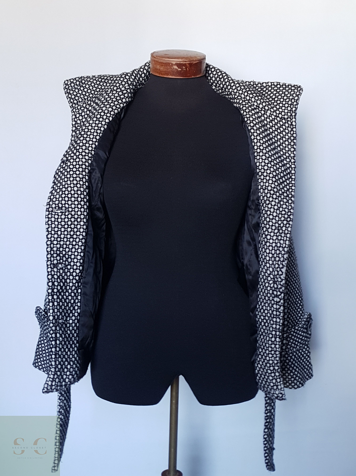 Abrigo mujer lana grueso TALLA XXS/XS con cinturon CATARINA 7