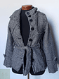 Abrigo mujer lana grueso TALLA XXS/XS con cinturon CATARINA - Miniatura 2