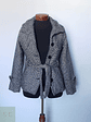 Abrigo mujer lana grueso TALLA XXS/XS con cinturon CATARINA - Miniatura 1