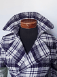 Abrigo Chaqueta Mujer lana Cuadros Violeta Talla XS/S - Miniatura 5