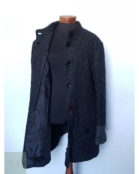 Abrigo mujer lana plomo marengo TALLA XL