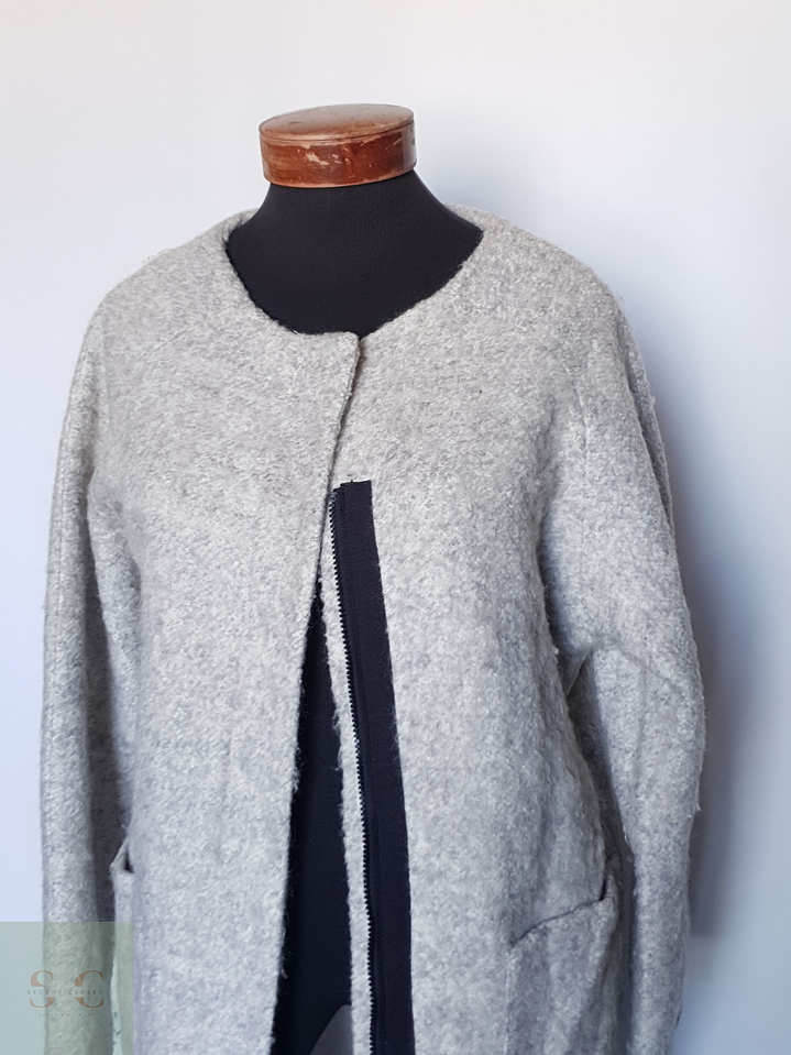 Abrigo Mujer lana Gris TALLA LXL 6