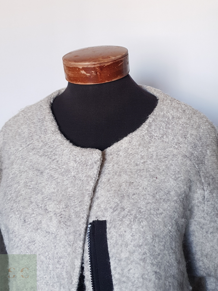 Abrigo Mujer lana Gris TALLA LXL 4