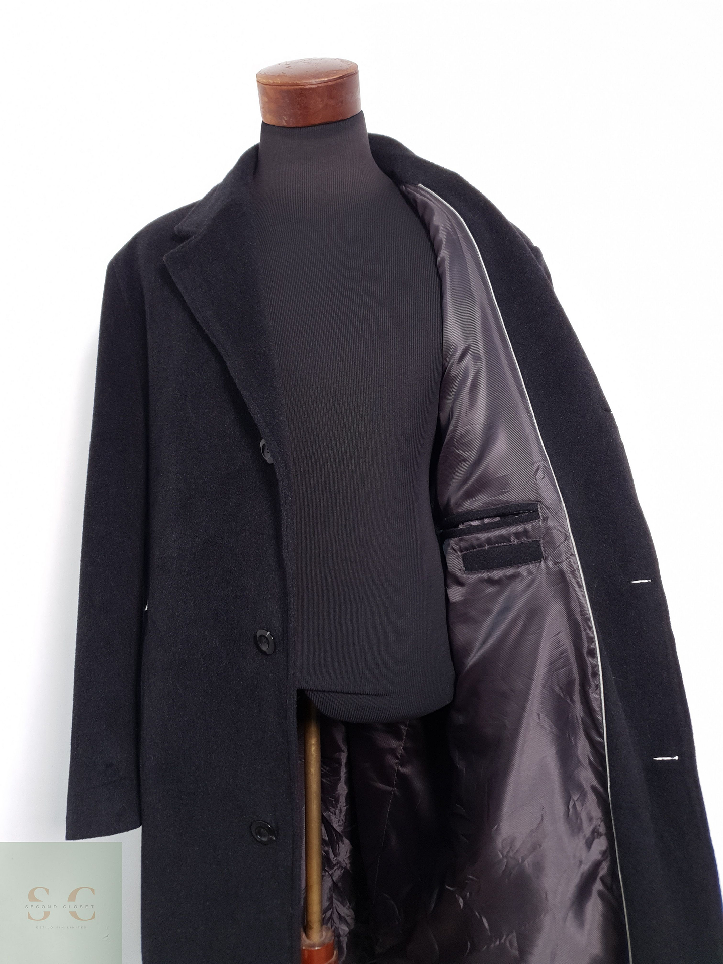 Jupiter Abrigo largo italiano Plomo Talla XL 6