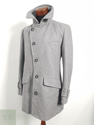 Bertoni Abrigo tres cuartos Gris Talla ML