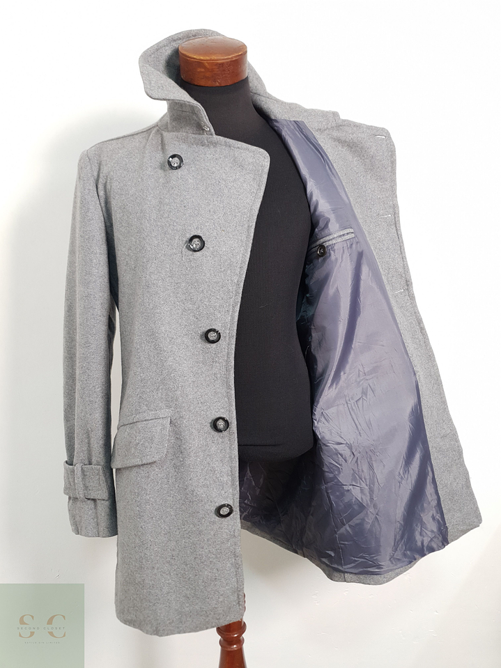 Bertoni Abrigo tres cuartos Gris Talla ML 4