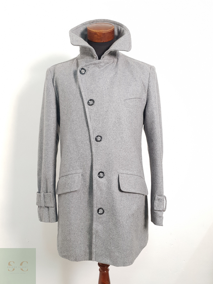 Bertoni Abrigo tres cuartos Gris Talla ML 7