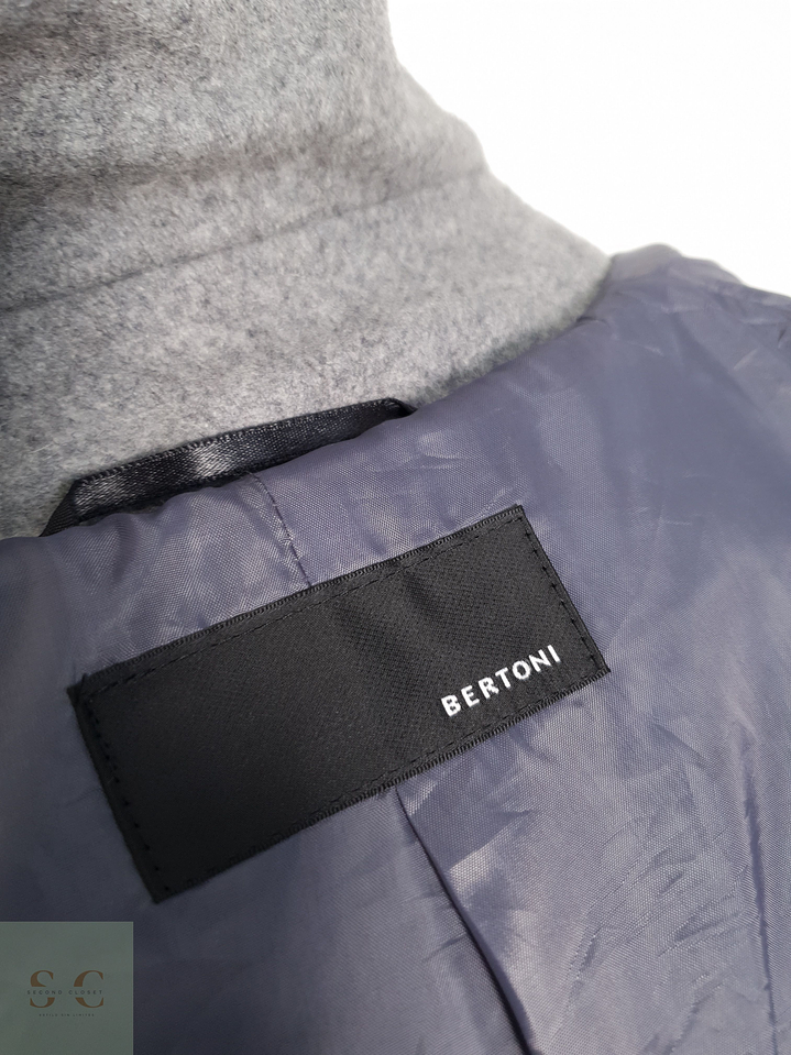Bertoni Abrigo tres cuartos Gris Talla ML 8