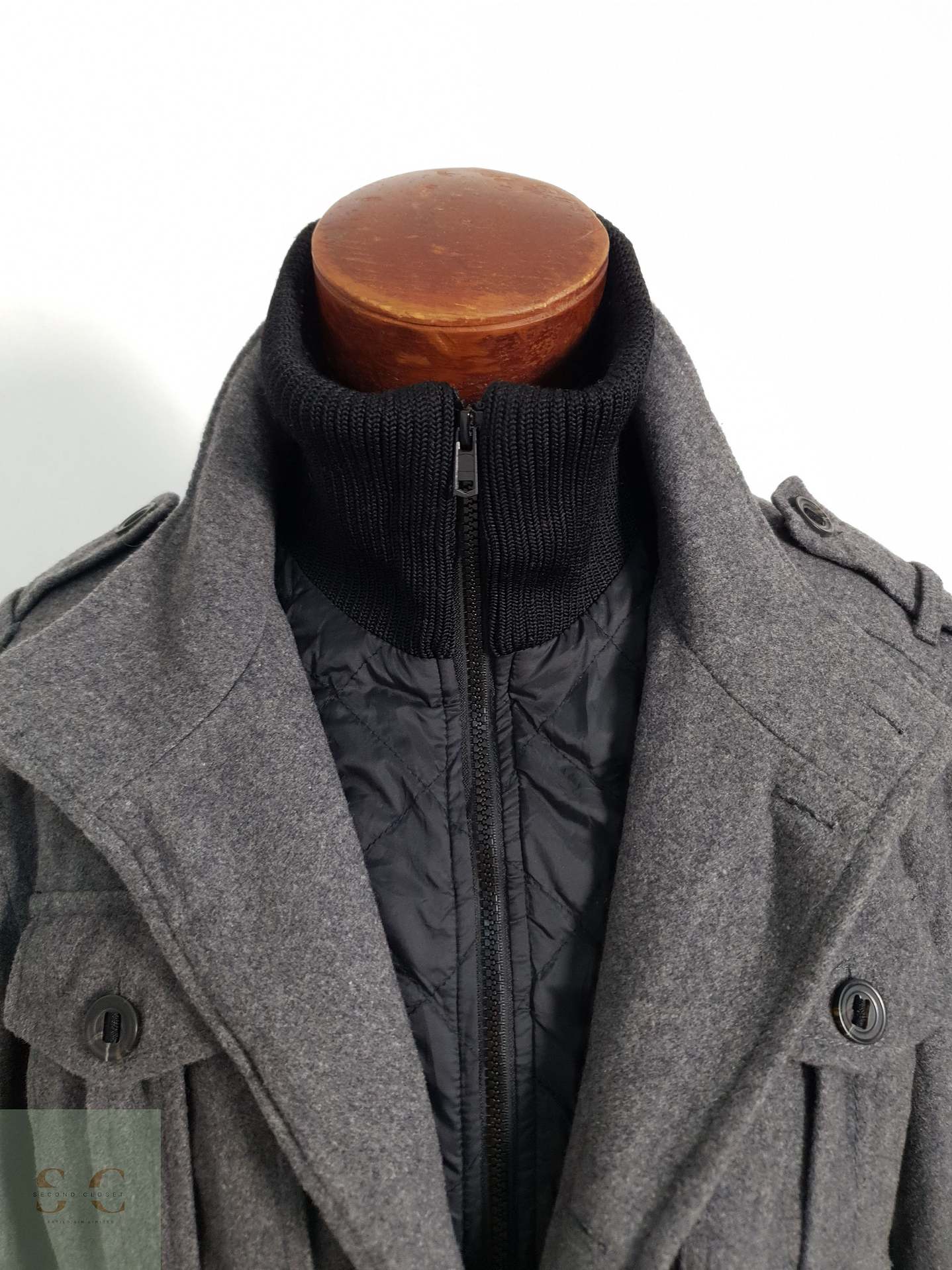 Esprit Chaqueta utilitaria Gris Talla L 2