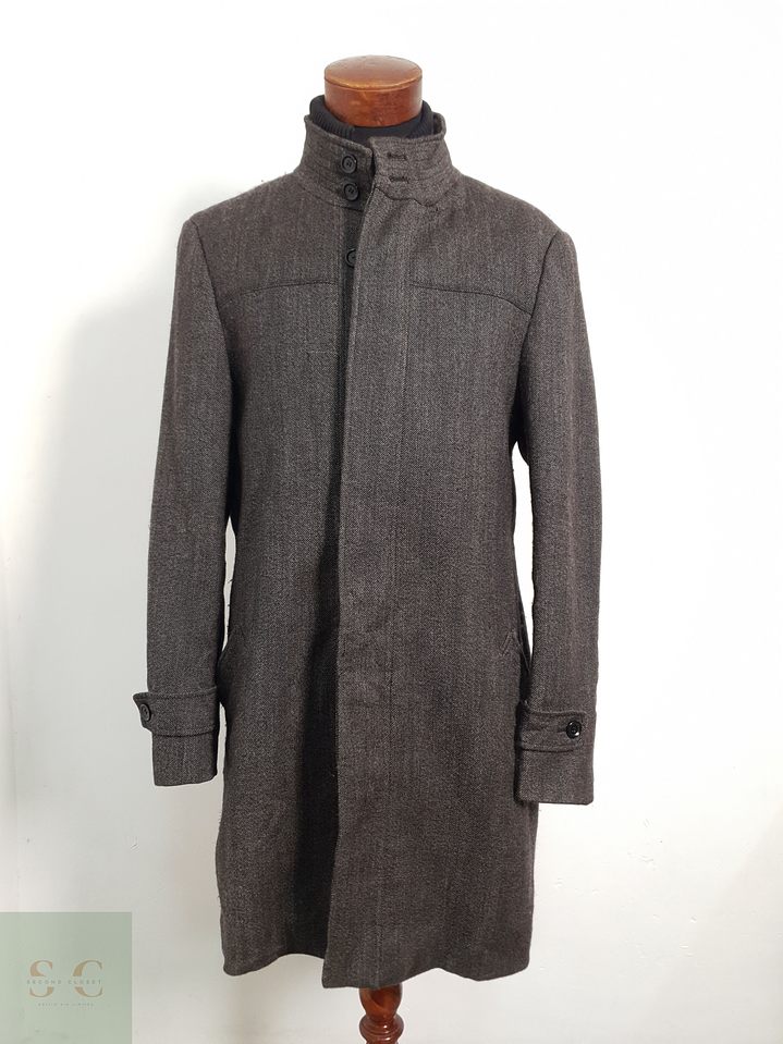 Vía Cortesa Abrigo Chaquetón Cafe Talla L 1