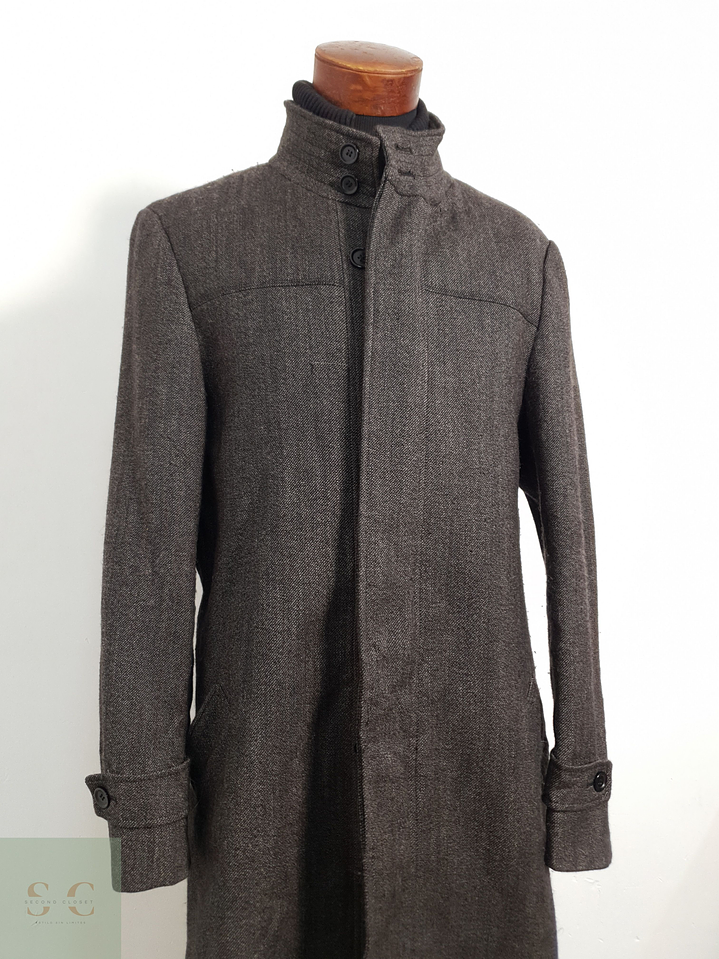 Vía Cortesa Abrigo Chaquetón Cafe Talla L 3