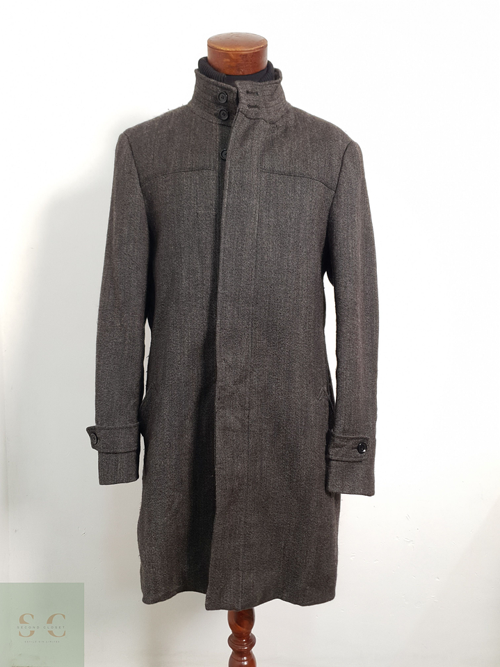 Vía Cortesa Abrigo Chaquetón Cafe Talla L 5