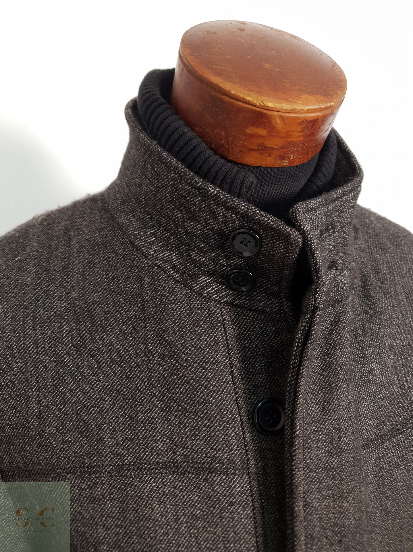 Vía Cortesa Abrigo Chaquetón Cafe Talla L 6