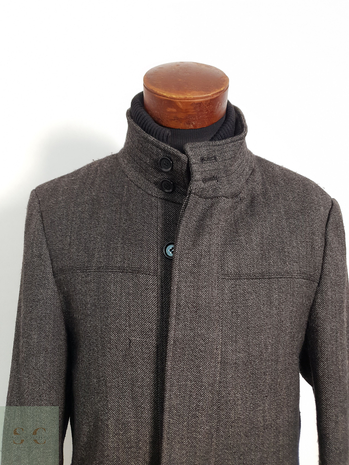 Vía Cortesa Abrigo Chaquetón Cafe Talla L 8