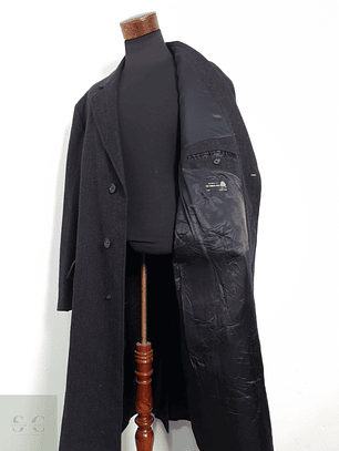 Vintage Abrigo largo sastrero Plomo Talla XXL