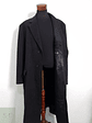 Vintage Abrigo largo sastrero Plomo Talla XXL - Miniatura 2