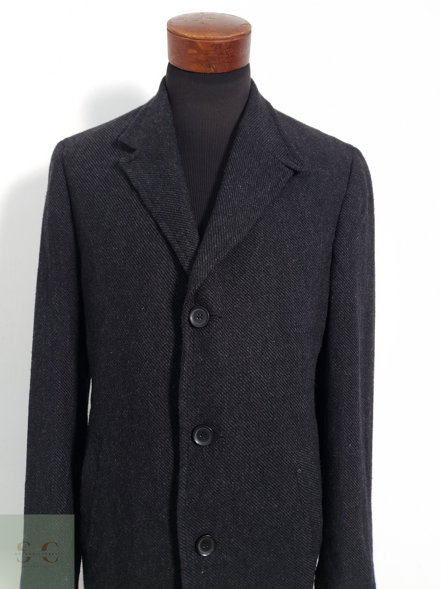 Esprit Abrigo tres cuartos Plomo Talla M 2