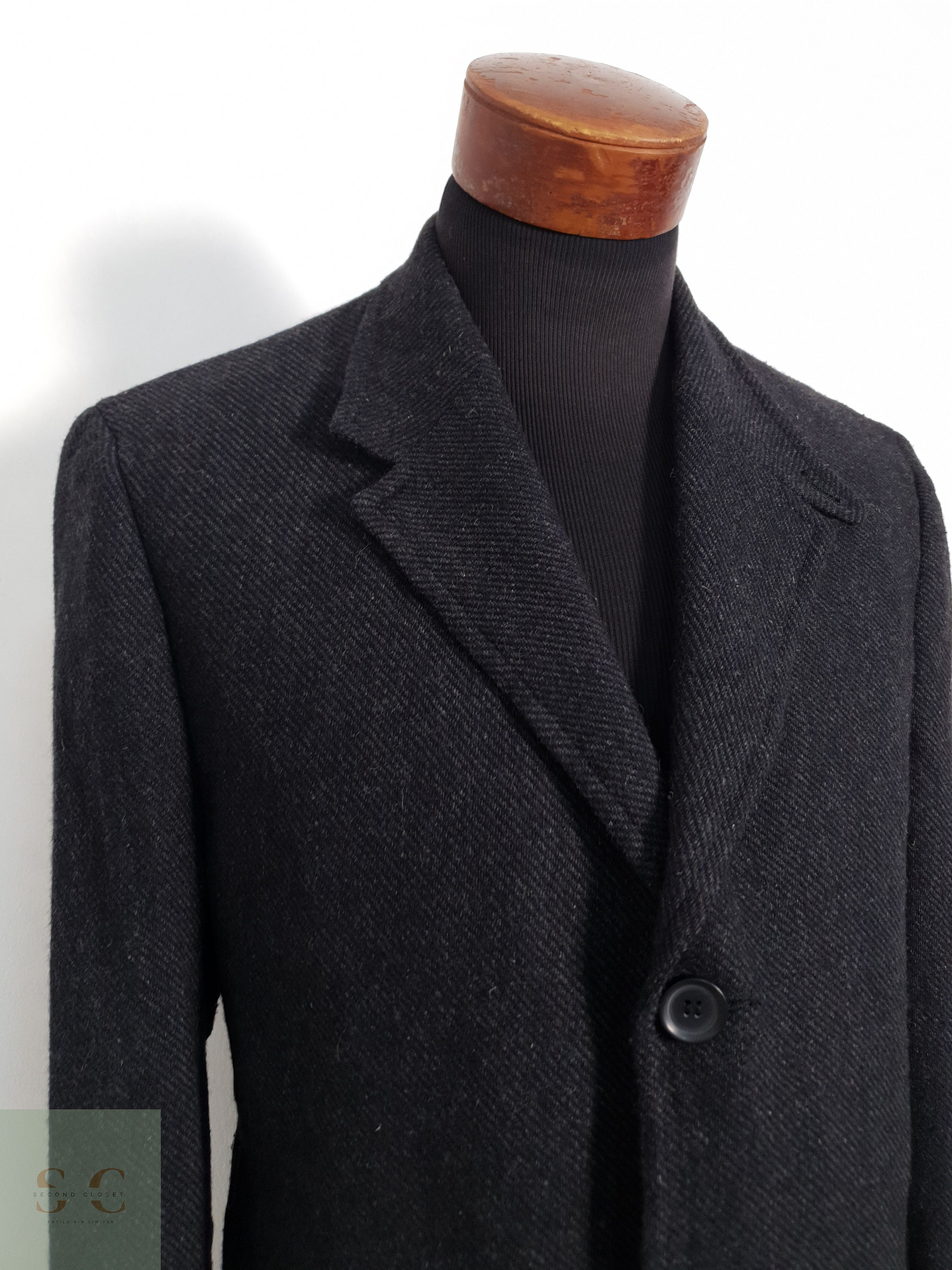 Esprit Abrigo tres cuartos Plomo Talla M 3