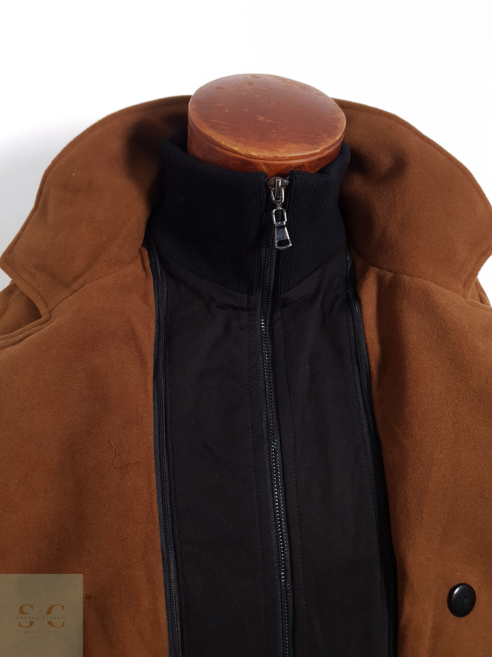 Vintage Abrigo marinero Camel oscuro Talla S 6