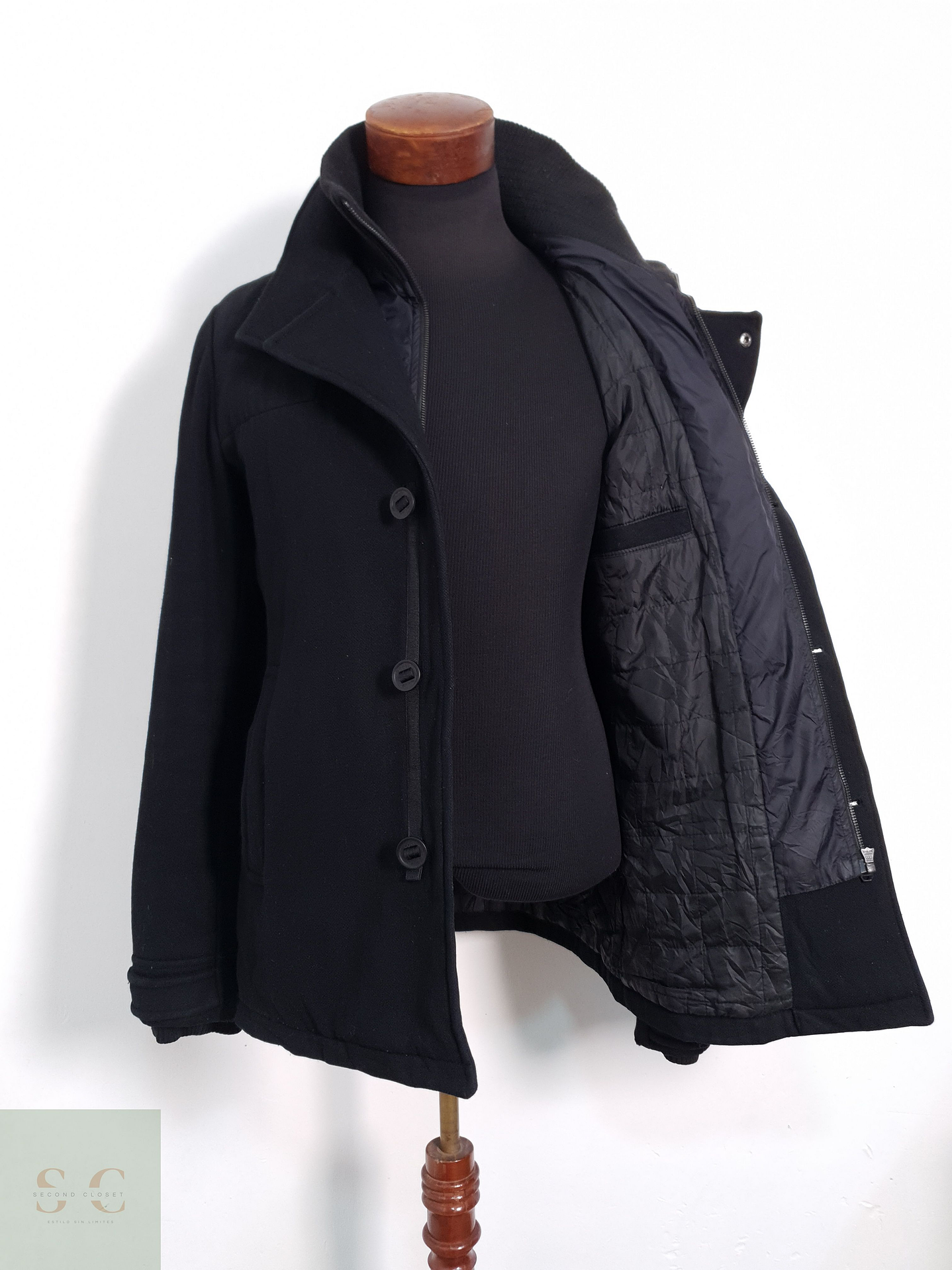 Jack & Jones Chaquetón Negro Talla M 4