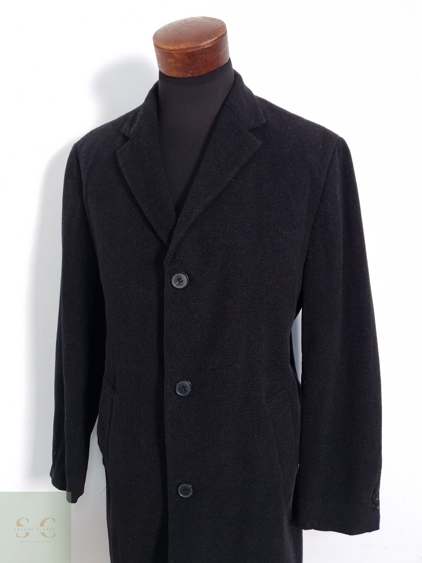 J Philip Abrigo largo Plomo Talla L 4