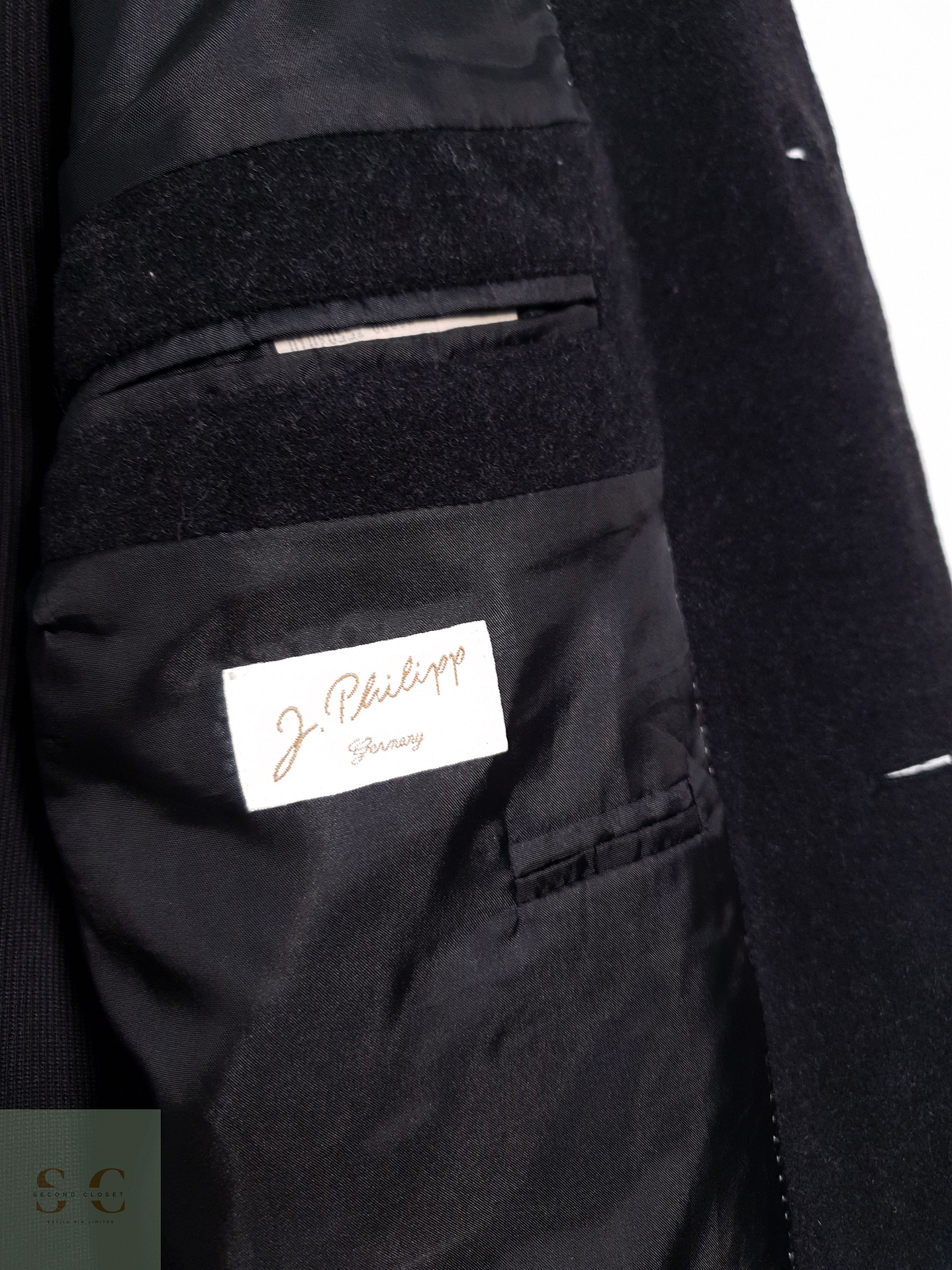 J Philip Abrigo largo Plomo Talla L 7