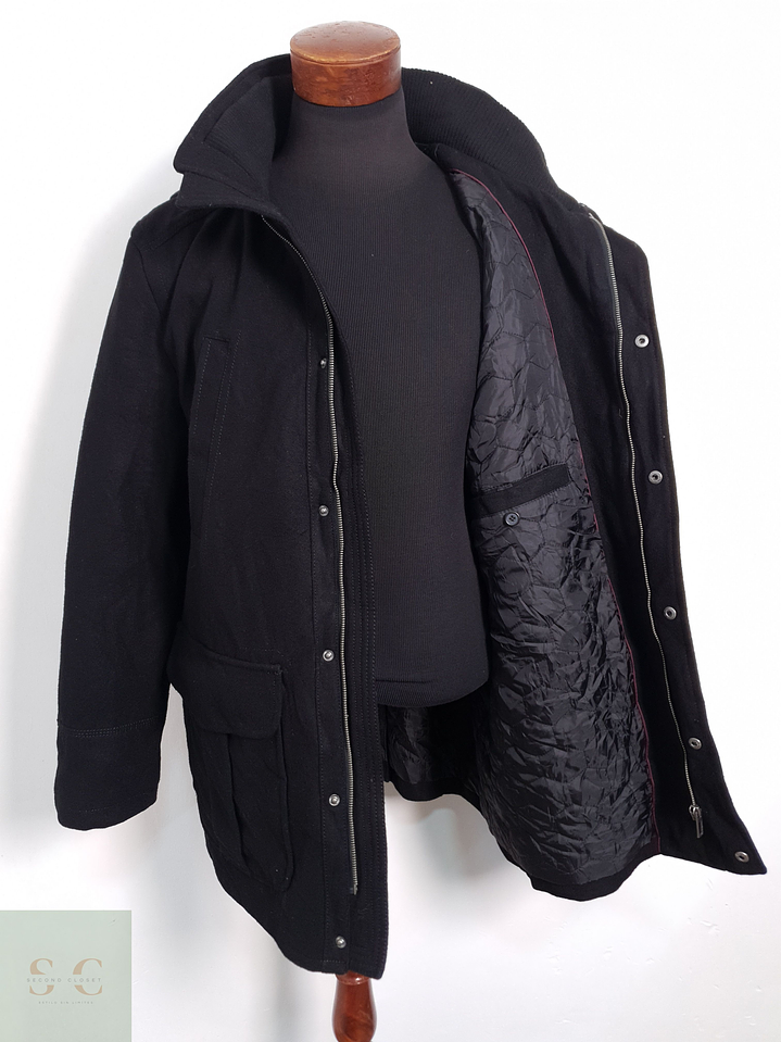 Canda Chaquetón con gorro desmontable Negro Talla XXL 5