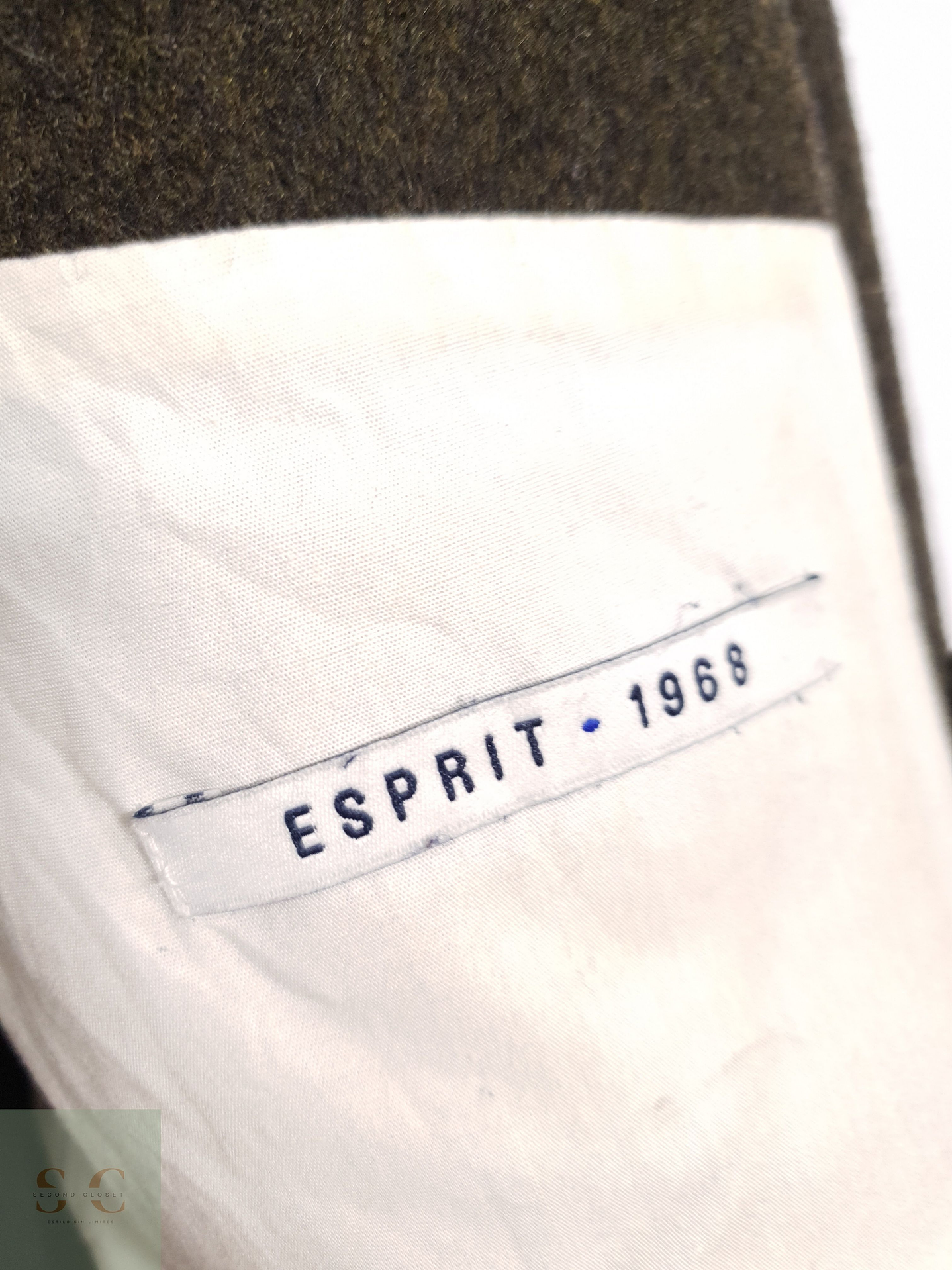 Esprit Abrigo marinero Verde Talla M 5