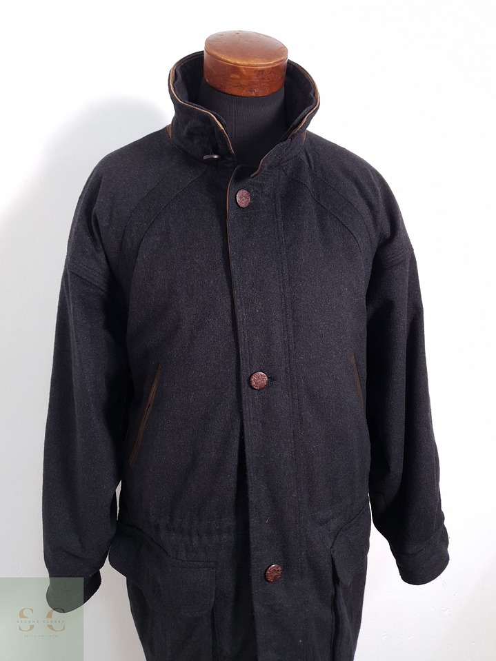 Sympatex Chaquetón con ajuste en cintura Plomo Talla XXL 3