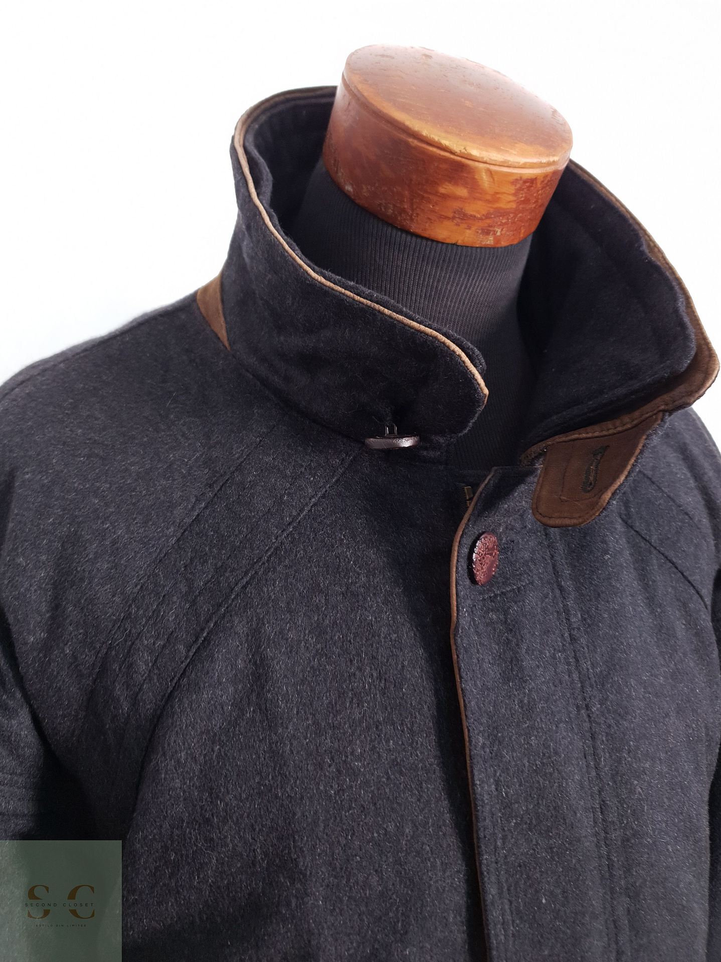 Sympatex Chaquetón con ajuste en cintura Plomo Talla XXL 4