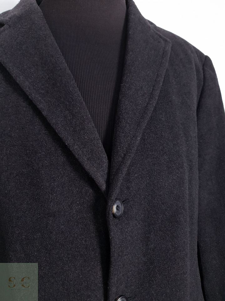 Vintage Abrigo largo Plomo Talla XXL 4