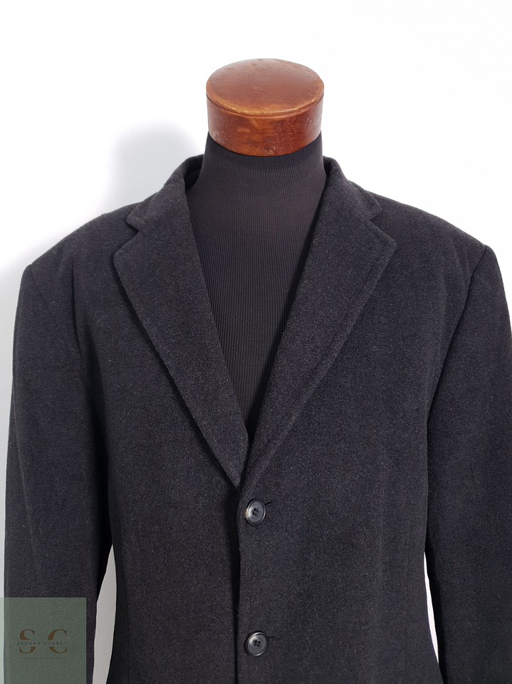 Vintage Abrigo largo Plomo Talla XXL 5