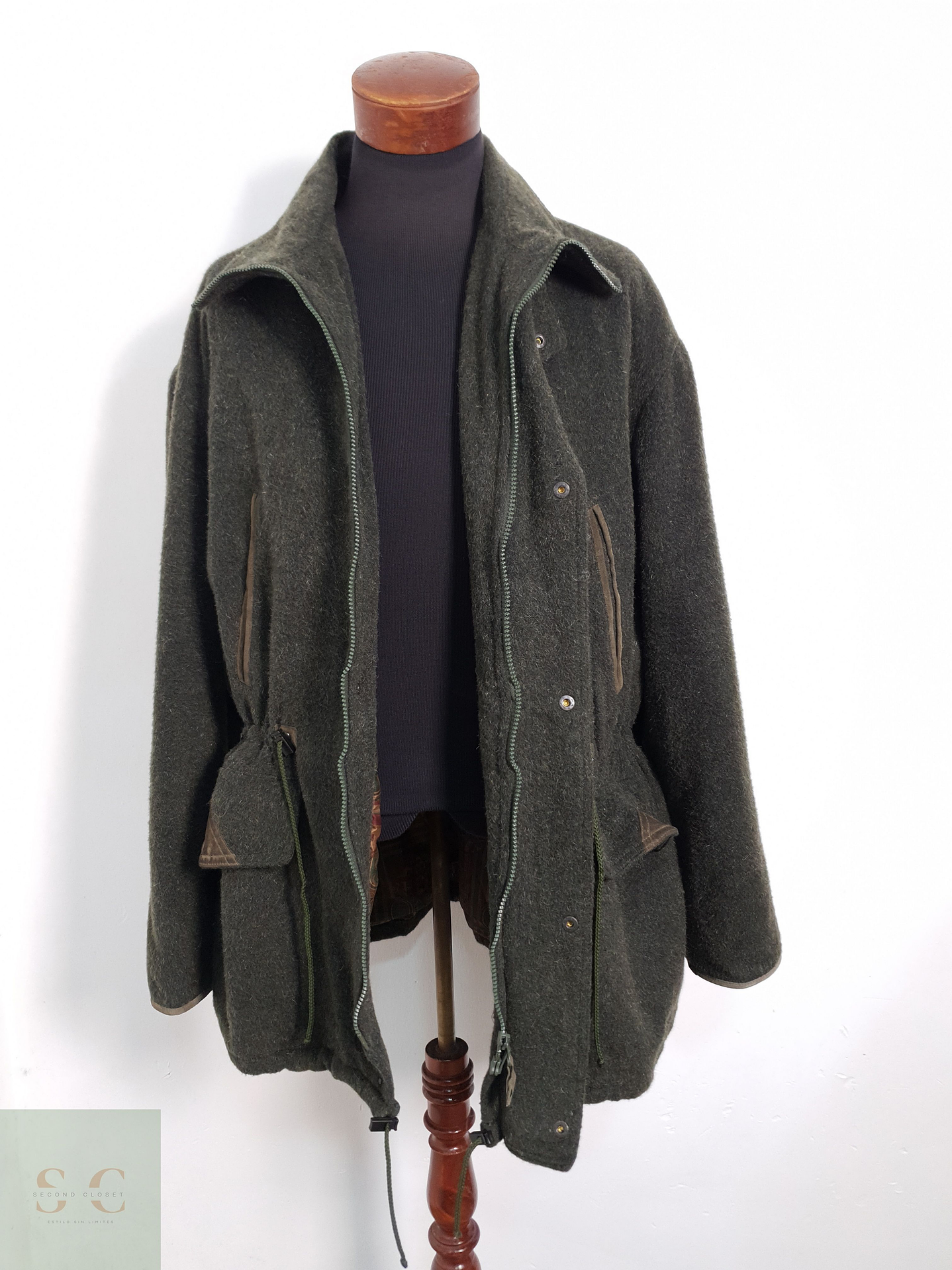 Runnarköp Chaquetón Verde Talla XXL 2