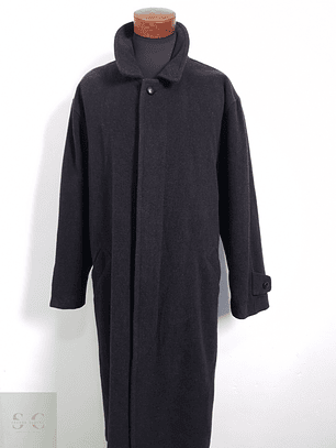 Vintage Abrigo largo Plomo Talla XXL