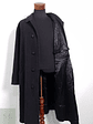 Vintage Abrigo largo Plomo Talla XXL - Miniatura 2