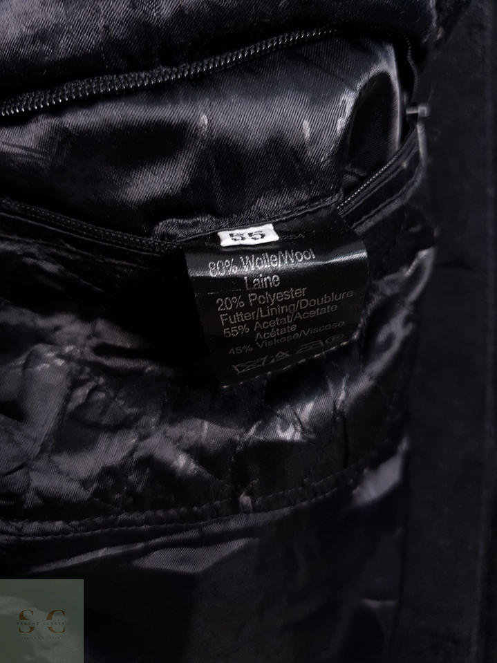 Vintage Abrigo largo Plomo Talla XXL 6