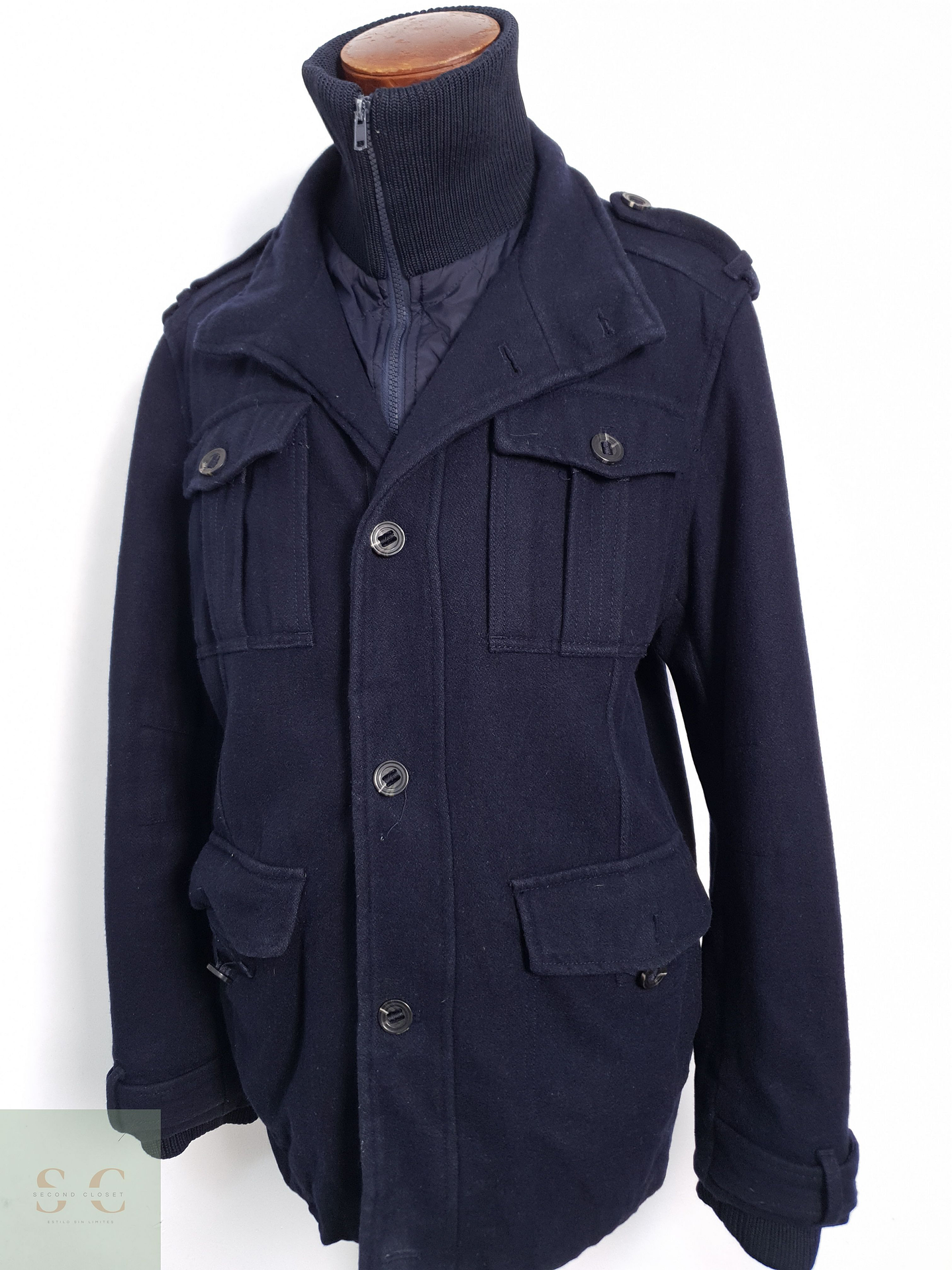 Esprit Chaquetón Azul Talla ML 2