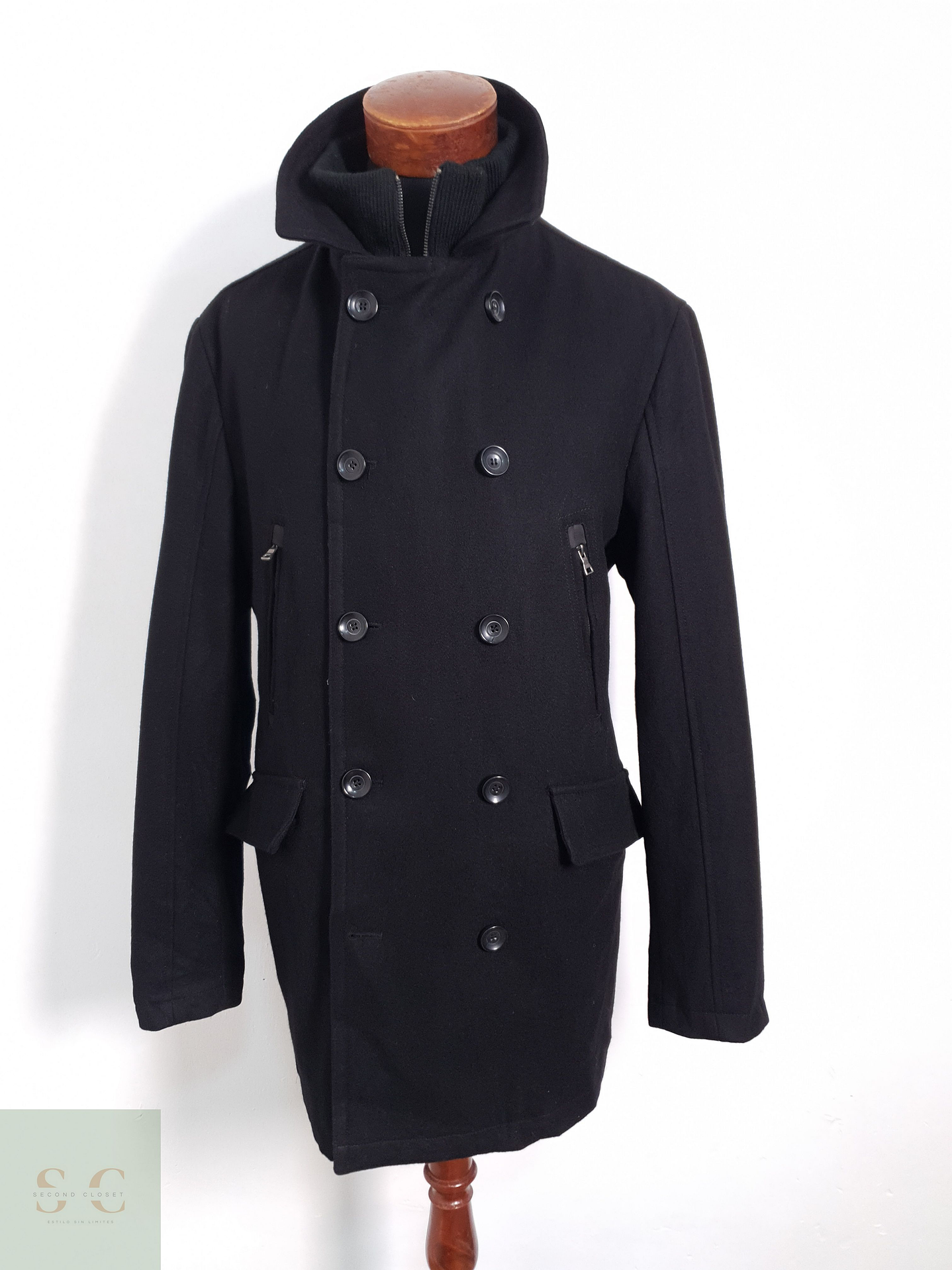 Bogie Chaquetón cruzado Negro Talla L 1