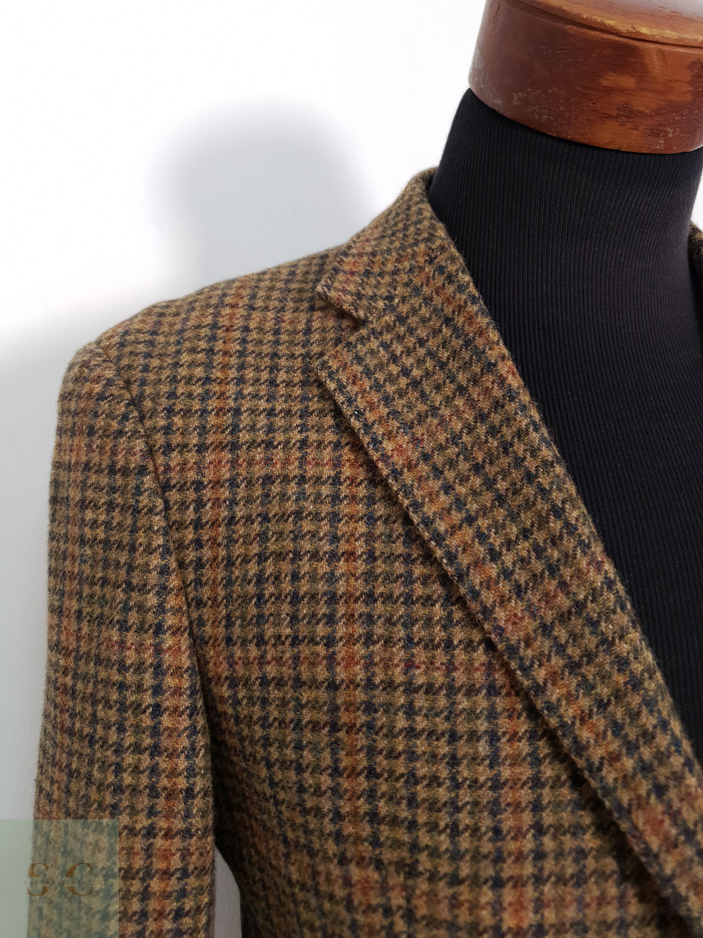 Linus Vestón pata de gallo Camel Talla M 2